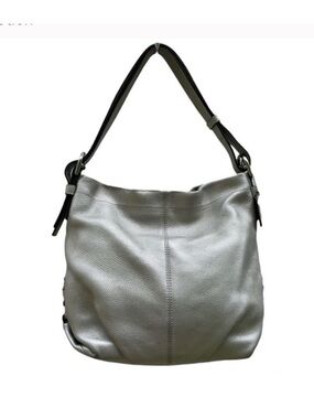 Coach Silver Leather Shoulder Bag